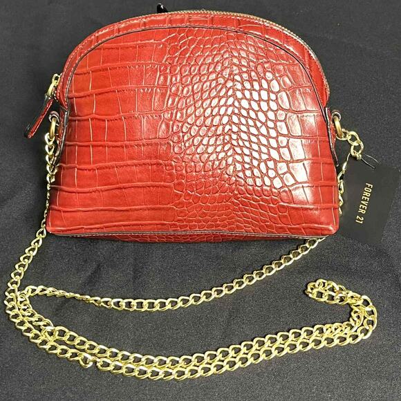 Red & Gold Forever 21 Purse - Picture 1 of 6